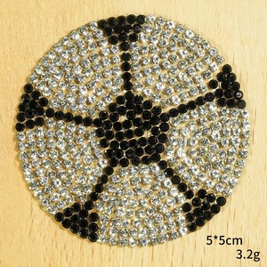 Retro Bóng Rổ Bóng Đá Kim Cương Motif Sticker sắt-<span class=keywords><strong>on</strong></span> sáng tạo hat Jersey Bóng Đính sửa chữa Hot <span class=keywords><strong>CZ</strong></span> pha lê Rhinestone vá - Product Image 6