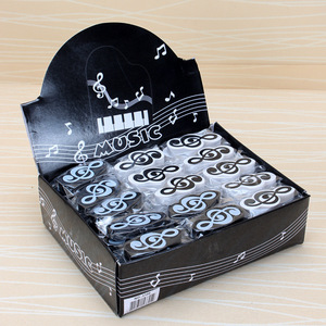 Borrador de Música con Forma de Piano, Notas Musicales, Triángulo Alto, Patrón de Teclado, <span class=keywords><strong>Plastilina</strong></span>, Forma de Dibujo Animado para Estudiantes - Product Image 4