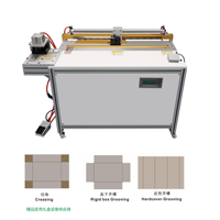 Machine de découpe semi-automatique KPC-7010 et machine à rainurer en V pour la fabrication d'échantillons de boîtes rigides et de boîtes à couverture rigide