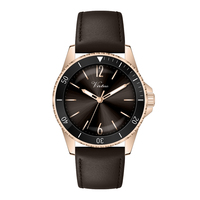 Montre-bracelet décontractée 2026, personnalisation en gros du logo, bracelet en cuir, style masculin tendance