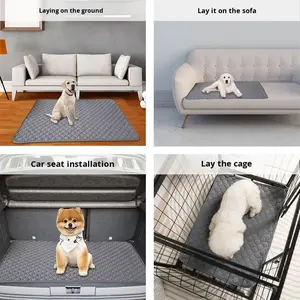 Alfombrilla para perros, resistente al agua para dormir, a prueba de orina, antideslizante, resistente a las mordeduras, ecológica, moderna, alfombrilla para orinar - Product Image 3
