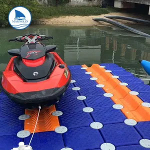 Pontile galleggiante pontone in plastica pontile marina usato parcheggio barca e jet ski