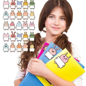 Etiquetas Adhesivas con <span class=keywords><strong>Nombre</strong></span> de Conejito para <span class=keywords><strong>Niños</strong></span>, Etiquetas de Papel con Forma Irregular y Recubrimiento UV Anti-Falsificación - Product Image 4