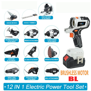 Offre Spéciale OEM – Ensemble <span class=keywords><strong>Électrique</strong></span> Sans Fil 20V 12-en-1 Multifonction avec Batterie au Lithium Rechargeable et Boîtier Rigide – <span class=keywords><strong>Raboteuse</strong></span> <span class=keywords><strong>Électrique</strong></span> - Product Image 5