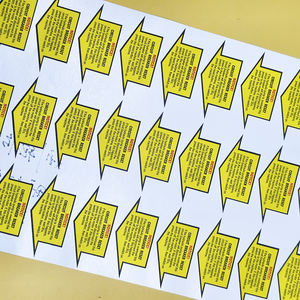 מדבקות זיהוי לתיקון צמיגים, עמידות למים ושמן, עם דבק חזק, לגליל גומי - Product Image 3