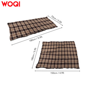 Saco de dormir rectangular Woqi de 3 estaciones, estilo sobre, poliéster transpirable y cálido para adultos, para camping, senderismo y montañismo al aire libre. - Product Image 3