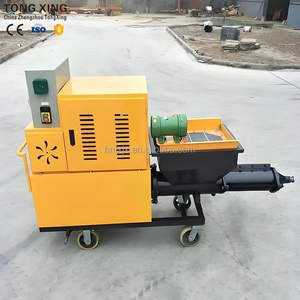 Draagbare PLC-gestuurde elektrische mortelspuitmachine, 4 kW pompvermogen, lichtgewicht, hoge efficiëntie, cementspuitapparaat - Product Image 6