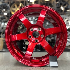 ล้อแม็กซ์สีแดงใหม่ ขนาด 17 18 19 <span class=keywords><strong>20</strong></span> นิ้ว 4x100 5x120 5x114.3 5x112 อลูมิเนียมฟอร์จสั่งทำพิเศษ สำหรับรถแข่งน้ำหนักเบา รุ่น Te37 - Product Image 3