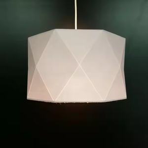 Modernità nordica moda di alta qualità <span class=keywords><strong>Beige</strong></span> lampada pendente a sospensione con <span class=keywords><strong>paralume</strong></span> in tessuto per Hotel a casa - Product Image 2