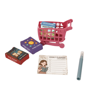 Juego de juguete de caja registradora de <span class=keywords><strong>supermercado</strong></span> para niños con escáner, mini carrito de compras y monedas de juego, juguetes promocionales para niños - Product Image 2
