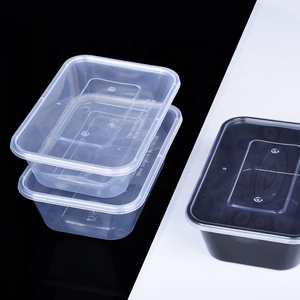 Emballages alimentaires jetables en plastique PP, contenants rectangulaires sans BPA, compatibles micro-ondes, étanches, préparation de repas, <span class=keywords><strong>bento</strong></span> - Product Image 3