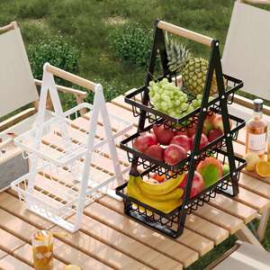 Portable Fruit Bowle for Kitchen Organizer <b>Storage</b> & Dining Room Fruits <b>Vegetable</b> Bread Snacks Household Countertop Fruit <b>Basket</b> - Product Image 4