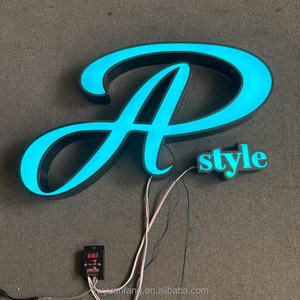 कस्टम 3 डी एलईडी लाइट डिजिटल स्टोर सिग्नवेज आउटडोर आरजीबी पूर्ण रंग परिवर्तन पत्र विज्ञापन संकेत - Product Image 4