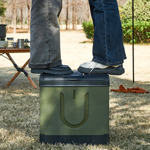 Inodoro Portátil para Exteriores, Campamentos y <span class=keywords><strong>Viajes</strong></span> en Auto, Inodoro Plegable Cuadrado Grande para Automóvil - Product Image 3