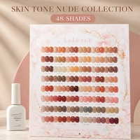 BelloGel Professional Skin Tone Nude 48 Couleurs Gel Polish Set 12ml Warm Neutral Salon Collection