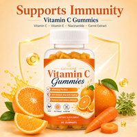 LAMARINE OEM Gummies à la vitamine C biologique 1500 mg, bonbons pour améliorer l'immunité, pour les cheveux, la peau et les ongles