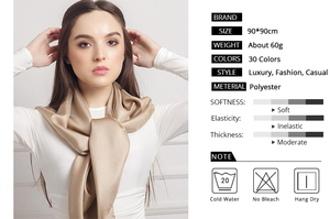 Wholesale Satin <strong>Silk</strong> <strong>Scarf</strong> for <strong>Women</strong> Foulard Luxury Brand 90cm Bandana Solid Color Square Shawl Plain Malaysia Head Hijab <strong>Scarf</strong> - Product Image 6