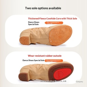 Zapatillas de Ballet Suaves <span class=keywords><strong>para</strong></span> Mujer, Parte Superior de Lona, Hechas en China, Tacón Bajo, <span class=keywords><strong>para</strong></span> Práctica al Aire Libre, <span class=keywords><strong>para</strong></span> Profesores, <span class=keywords><strong>para</strong></span> <span class=keywords><strong>Adultos</strong></span>, Danza Clásica y Danza del Vientre - Product Image 4