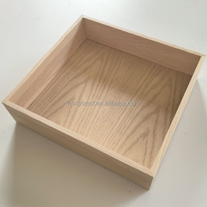 Boîte d'organisation de tiroir empilable en chêne antique Boîtes de service carrées Plateaux d'artisanat en <span class=keywords><strong>bois</strong></span> pour peinture, panneaux de bricolage, encadrement, boîte d'ombre - Product Image 6