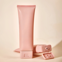 Tubo Cosmetico Vuoto di Lusso, Confezione in Plastica Quadrata con Tappo Flip-Top Unico per Crema Solare, Crema Mani, Prodotti Skincare