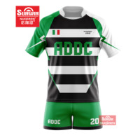 Nouvelle conception personnalisée conception originale maillot de rugby professionnel en polyester spandex chemise de rugby personnalisée de haute qualité pour l'équipe