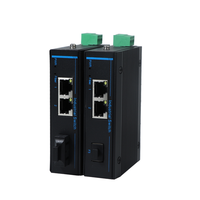 Commutateur Ethernet industriel 2 ports Gigabit, commutateur réseau à entrée CC, SFP RJ45, commutateur Ethernet sur rail DIN