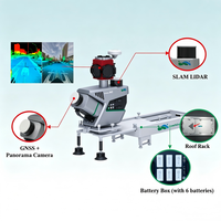 Escáner LiDAR 3D Montado en Vehículo, Sistema de Mapeo Móvil SLAM, Precisión de 2 mm para Topografía de Carreteras, Construcción, Minería