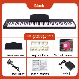 Piano Eléctrico de 88 Teclas con Peso, <span class=keywords><strong>para</strong></span> Principiantes y Adultos, Uso Doméstico, de Madera, 100 Ritmos, 1000 Tonos, con Conector <span class=keywords><strong>para</strong></span> Auriculares de 3.5mm, Marca Nastar - Product Image 4