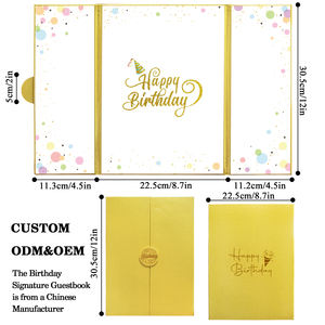 Libro de firmas de 18 <span class=keywords><strong>cumpleaños</strong></span>, decoraciones para fiesta de <span class=keywords><strong>cumpleaños</strong></span>, libro de invitados, regalos para amigos - Product Image 2