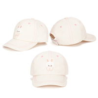 Muestra Gratis: Gorra de Béisbol Infantil de Algodón Ajustable, Diseño Lindo y Moderno, con Logotipo de Conejo Personalizado, para Deportes al Aire Libre, Pesca y Playa