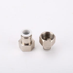 Connecteur PCF à connexion rapide Connecteur de tuyau d'air à 2/4 points avec filetage interne Pièces pneumatiques Connecteur rapide - Product Image 1