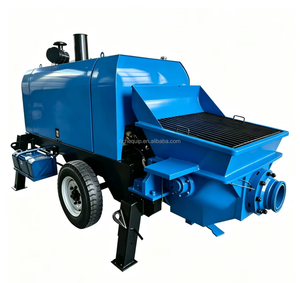 Bomba de Hormigón Estacionaria de 45kW y 12MPa, Bomba de Transporte de Hormigón de Piedra Fina de 18-20m³/h con Alcance Horizontal de 400m y Vertical de 100-150m - Product Image 1