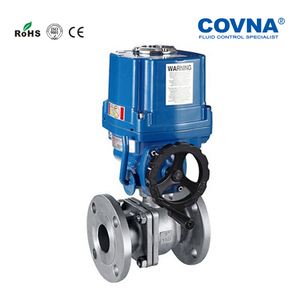 Vanne à boisseau sphérique électrique antidéflagrante Covna à commande manuelle marche/arrêt, conforme ANSI 150Lb 300Lb, avec fenêtre de 90 jours, type à commande automatique - Product Image 4