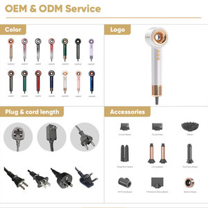 Secador de pelo de iones negativos de alta velocidad sin hojas huecas, secado rápido, bajo ruido y ligero para viajes y uso profesional - Product Image 6