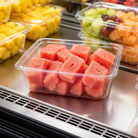 Barquette transparente en PET pour fruits et légumes, idéale pour les supermarchés américains, présentoir réfrigéré pour baies et tomates, emballage de détail, vente en gros, personnalisation OEM