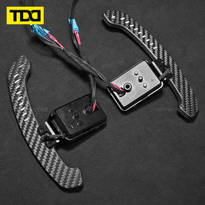 แป้นเปลี่ยนเกียร์คาร์บอนไฟเบอร์แบบแม่เหล็ก LED สำหรับ BMW F10 F06 F07 F11 F18 F12 F13 F01 F02 F30 F31 F32 F33 F34 ซีรีส์ 2 3 4 5 6 7 - Product Image 4