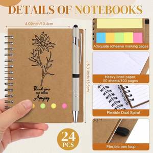 Vintage Thick Kraft Paper Coil Notebook Mini Diary Notebook Simple Spiral Notebook Gift Customization - Product Image 3