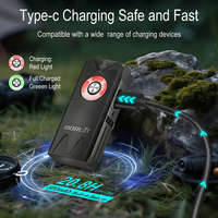 Mini lampe torche de poche rechargeable USB-C EV25, 650LM, mini lampe torche LED avec lumière latérale RVB, clip magnétique, lampe torche EDC