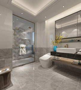 Azulejos de Cerámica de 300x900 mm, Estilo Arabia Saudita, Azulejos de Cerámica de Mármol Gris Alaska, Imitación de Ladrillo para Pared Interior de 30x60 - Product Image 1