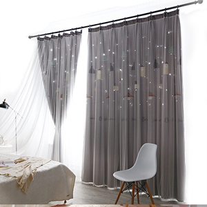 <span class=keywords><strong>Tende</strong></span> in Garza Semi-Oscuranti Personalizzate di Alta Qualità Cinese, <span class=keywords><strong>Tende</strong></span> <span class=keywords><strong>Trasparenti</strong></span> per Finestre Francesi in Giallo, Grigio e Rosso - Product Image 3