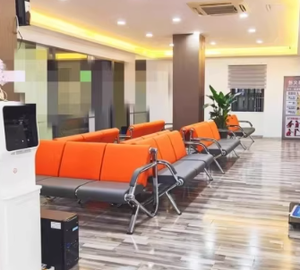 Sofá de Espera para Salón y Sala de Espera, Diseño Moderno, Material PU Plateado, Precio de Fábrica al por Mayor, para Uso en Aeropuertos y Hospitales - Product Image 6