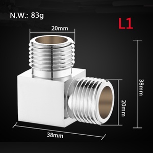 ข้อต่อวาล์วแบบมุมฉาก 90 องศา ชนิดเกลียวนอกต่อเกลียวนอก รุ่น L1 ข้อต่อสามทางแบบ Add-A-Tee ขนาด G1/2 นิ้ว สำหรับท่อ - Product Image 2