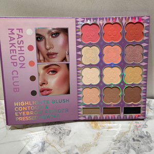 Kit de maquillaje Mineral vegano multifuncional, paleta facial con acabado metálico, juego de libros de maquillaje en polvo, pigmento alto Libre de crueldad, 20g - Product Image 3