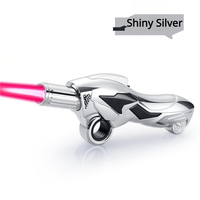Briquet torche au butane rechargeable au design moderne et élégant en métal, coupe-vent 1200°C, avec grande flamme jet, portable pour cuisine et cigares