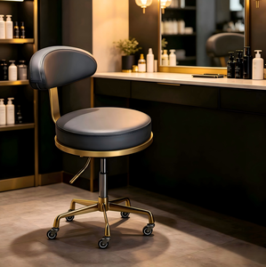 Chaise de manucure et de beauté <span class=keywords><strong>en</strong></span> métal à double coussin moelleux, réglable <span class=keywords><strong>en</strong></span> hauteur, pour salon de beauté et de manucure – Nouveauté très prisée - Product Image 3