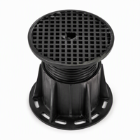 Pied de support réglable en plastique robuste 20-140 mm, capacité de charge 800 kg, profil bas, pour terrasses surélevées