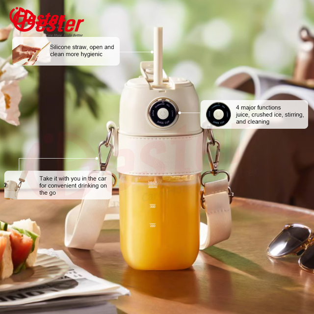 Multifunctional 400mL 10 Blade Waterproof Travel Blenders Portable Mixers Usb Rechargeable Blenders Portable Smoothie Cup