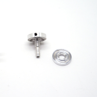 Raccords filetés en aluminium de haute précision avec rondelle de maintien, connecteurs de tubes de fluide polis pour petits systèmes de canalisations