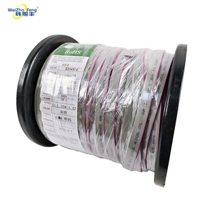 Câble plat blindé UL2651 en cuivre pur à 99,9 %, isolé PVC 28AWG, prix usine, pour applications électriques domestiques flexibles - Product Image 1