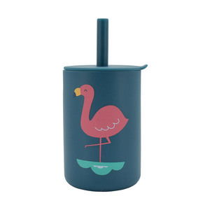 แก้วหัดดื่มสำหรับเด็ก 150 มล. พร้อมหลอดซิลิโคน ขวดนมซิลิโคนสำหรับเด็ก แก้วน้ำซิลิโคนสำหรับเด็ก - Product Image 5